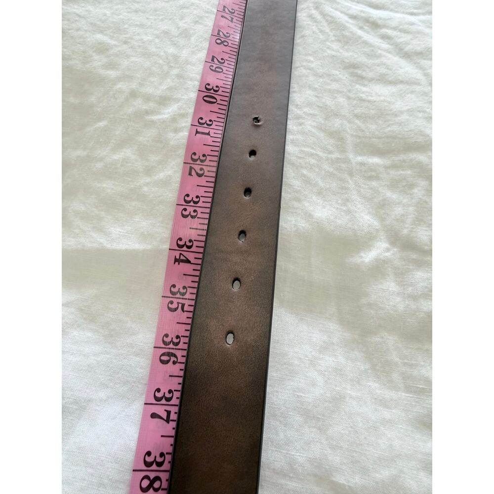 ARIAT | Women's M | Brown Leather Belt Silver Oval Buckle Faux Turquoise EUC - Picture 6 of 10